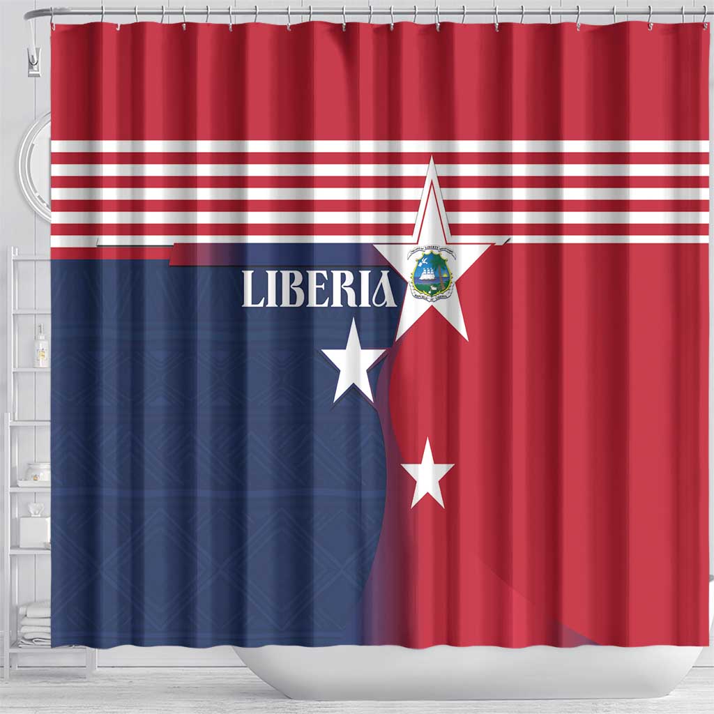 Liberia National Flag Day Shower Curtain All Hail Liberia Hail