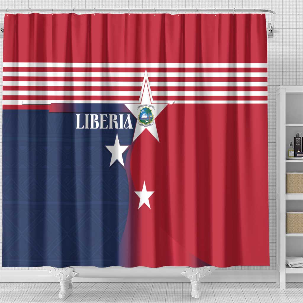 Liberia National Flag Day Shower Curtain All Hail Liberia Hail