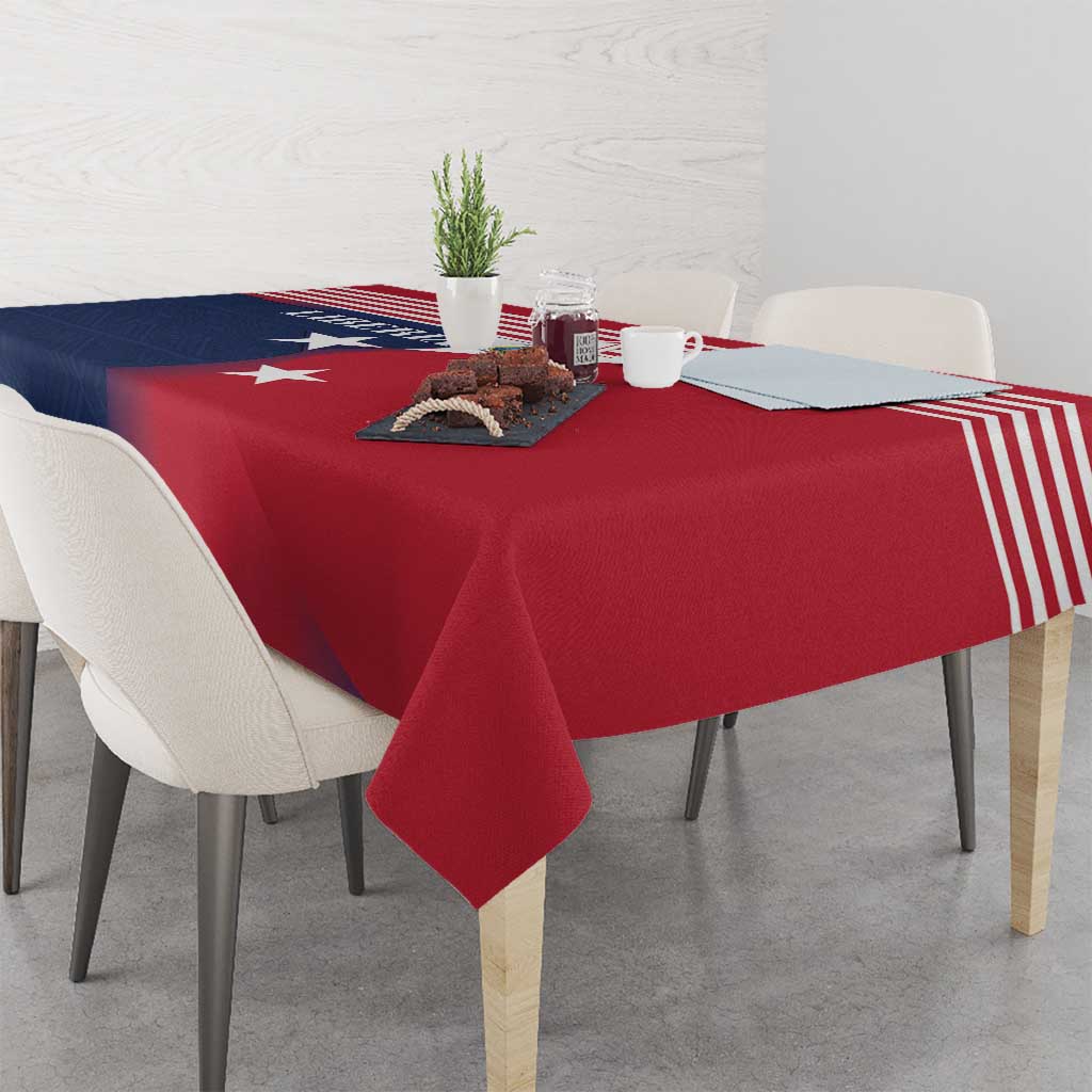 Liberia National Flag Day Tablecloth All Hail Liberia Hail