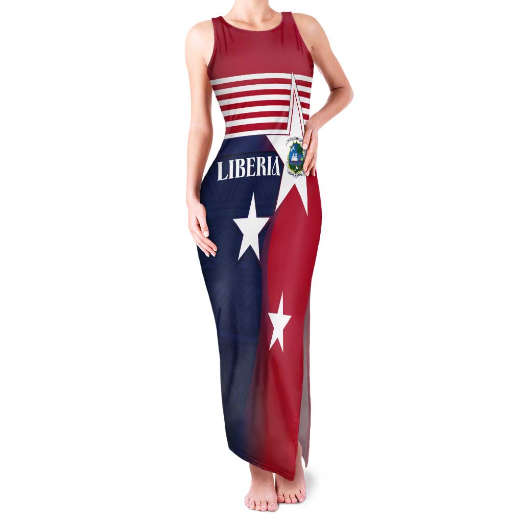 Liberia National Flag Day Tank Maxi Dress All Hail Liberia Hail