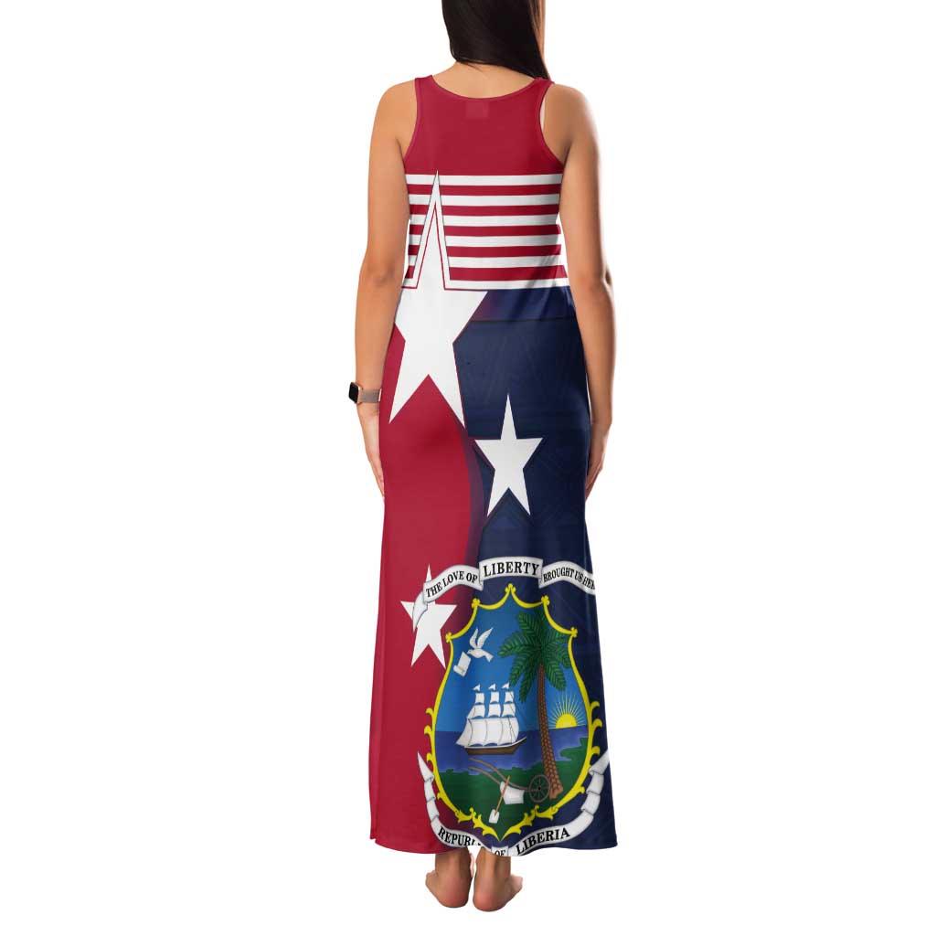 Liberia National Flag Day Tank Maxi Dress All Hail Liberia Hail