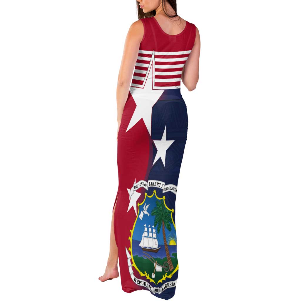 Liberia National Flag Day Tank Maxi Dress All Hail Liberia Hail