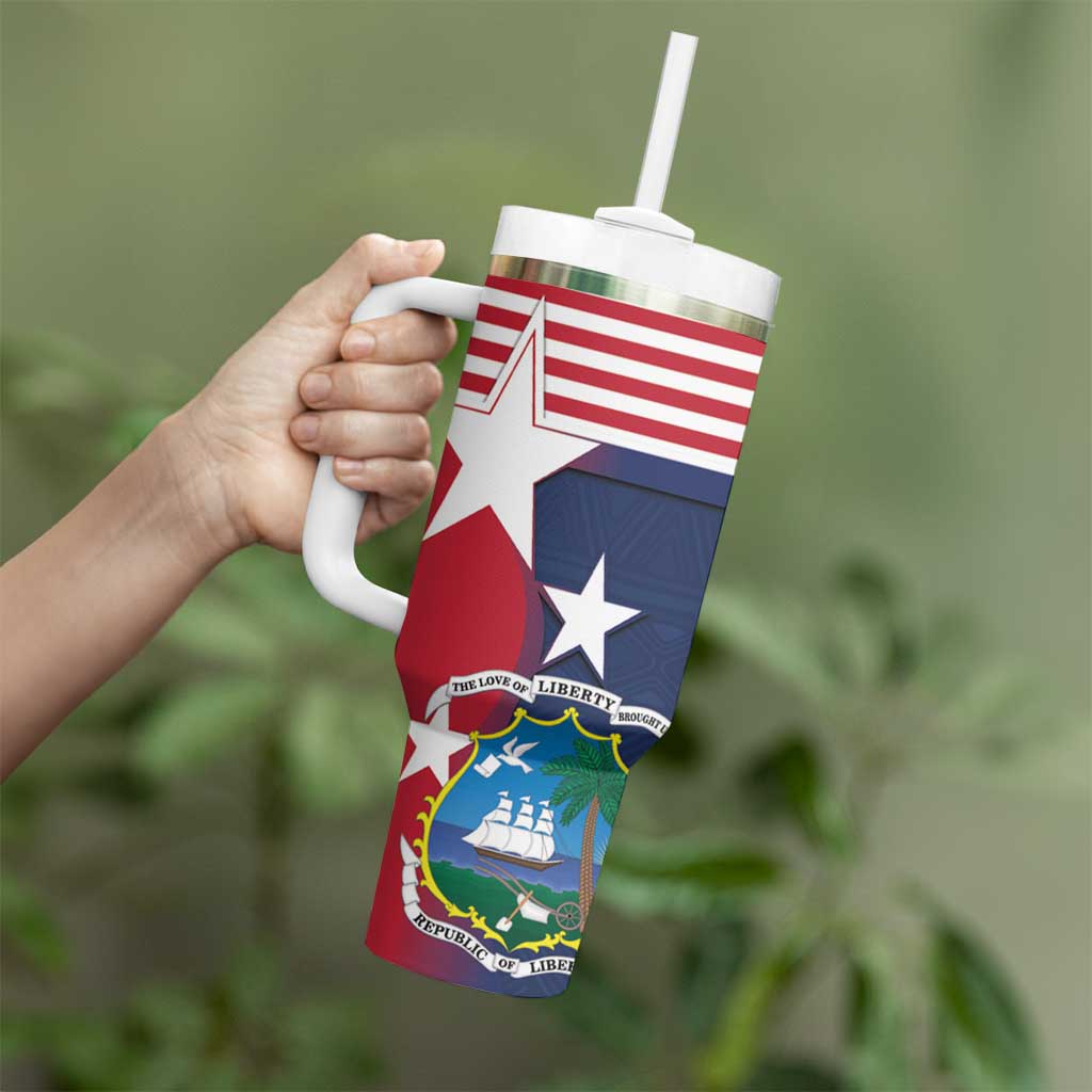 Liberia National Flag Day Tumbler With Handle All Hail Liberia Hail