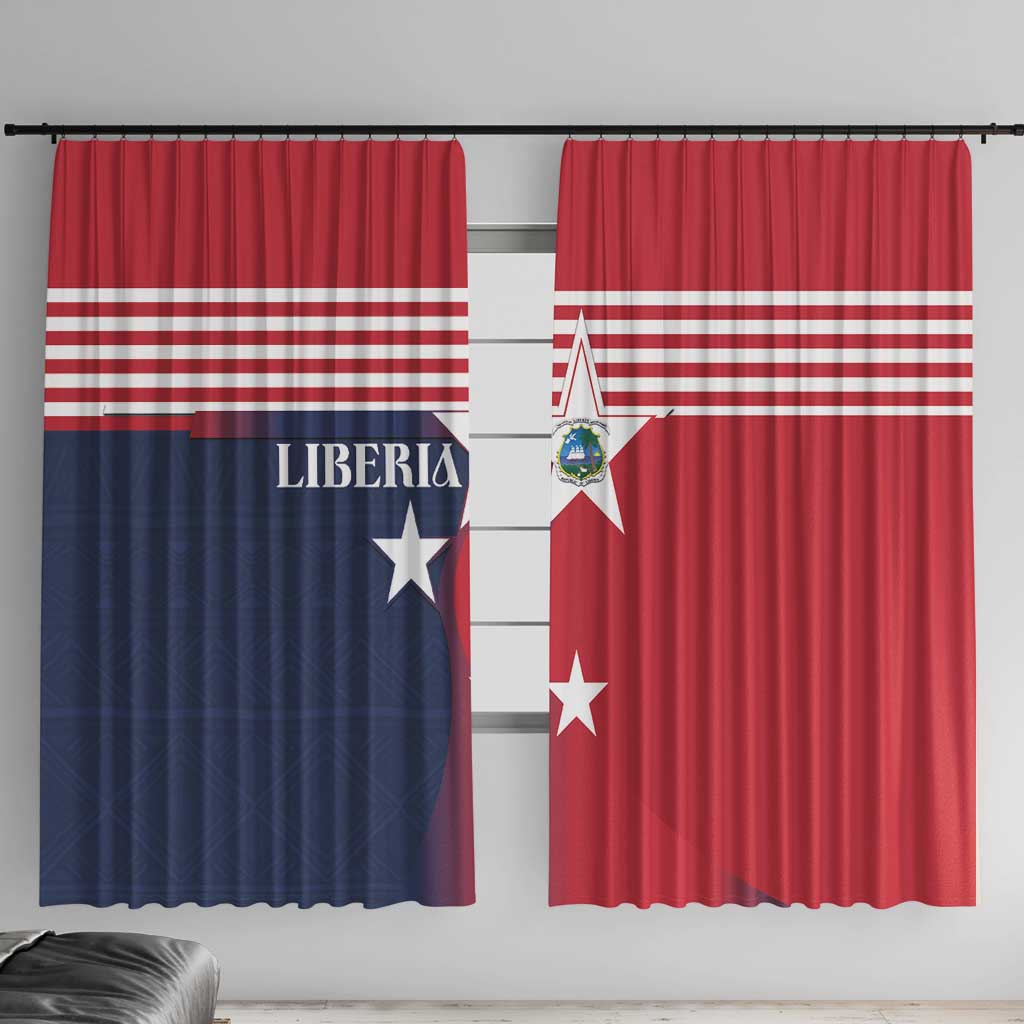 Liberia National Flag Day Window Curtain All Hail Liberia Hail