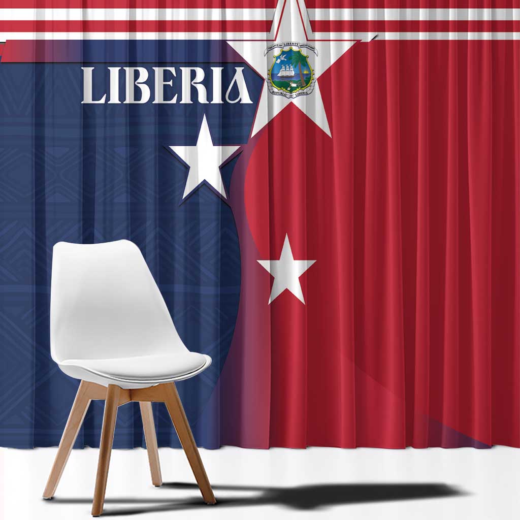 Liberia National Flag Day Window Curtain All Hail Liberia Hail