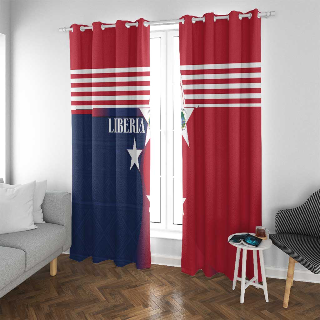 Liberia National Flag Day Window Curtain All Hail Liberia Hail