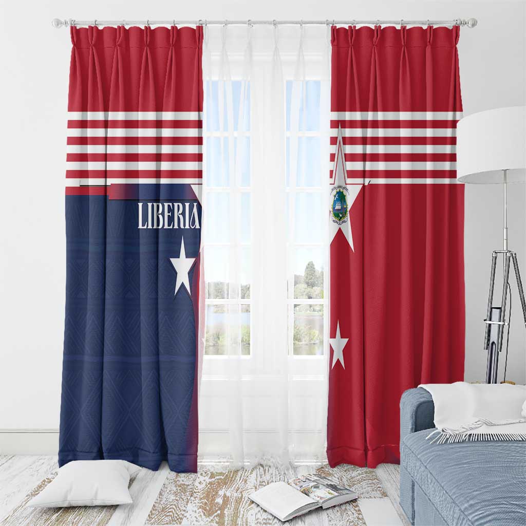 Liberia National Flag Day Window Curtain All Hail Liberia Hail