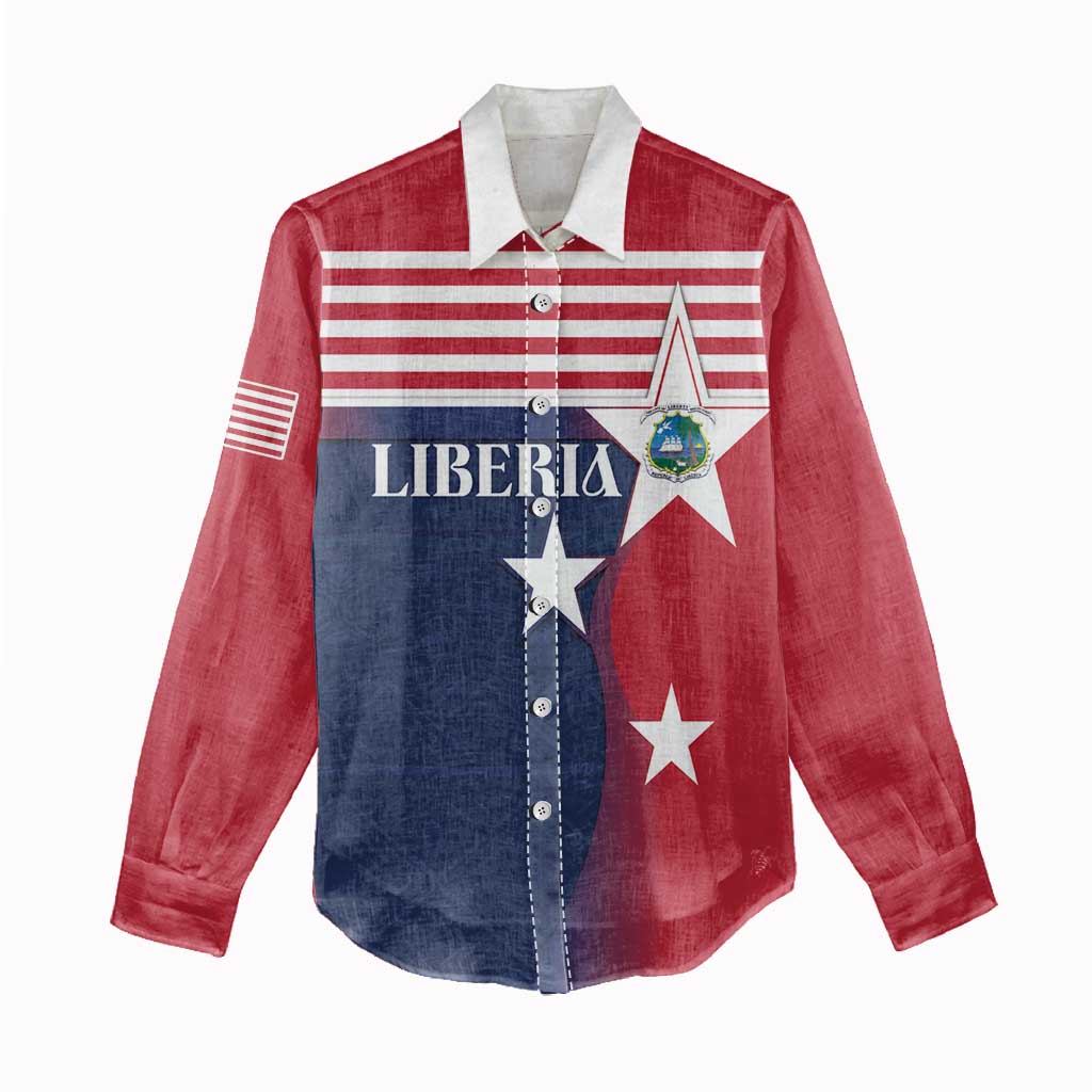 Liberia National Flag Day Women Casual Shirt All Hail Liberia Hail