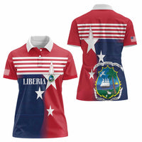 Liberia National Flag Day Women Polo Shirt All Hail Liberia Hail