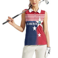 Liberia National Flag Day Women Sleeveless Polo Shirt All Hail Liberia Hail