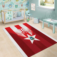 Custom Liberia Football Area Rug Lone Stars Go Champion