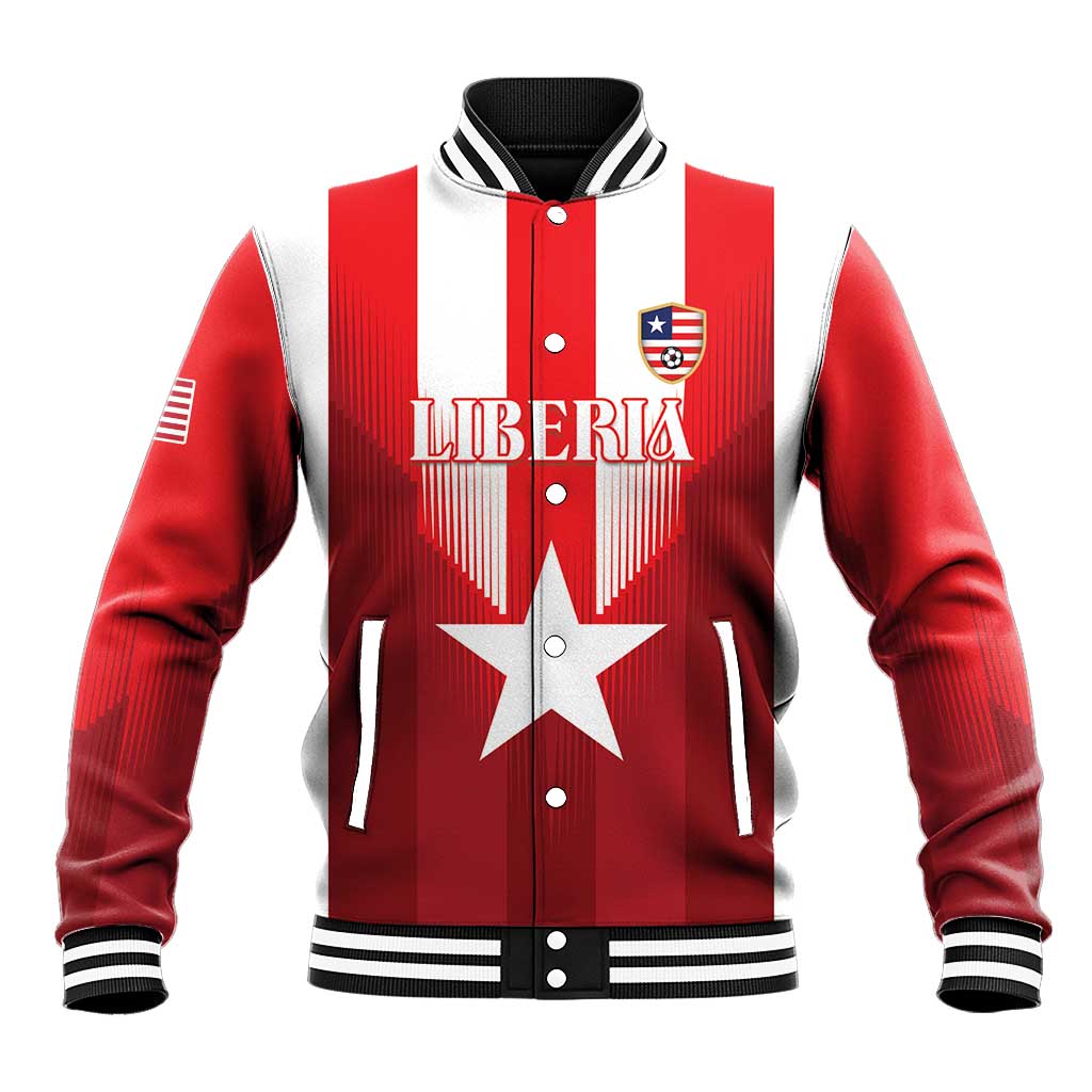 Custom Liberia Football Baseball Jacket Lone Stars Go Champion