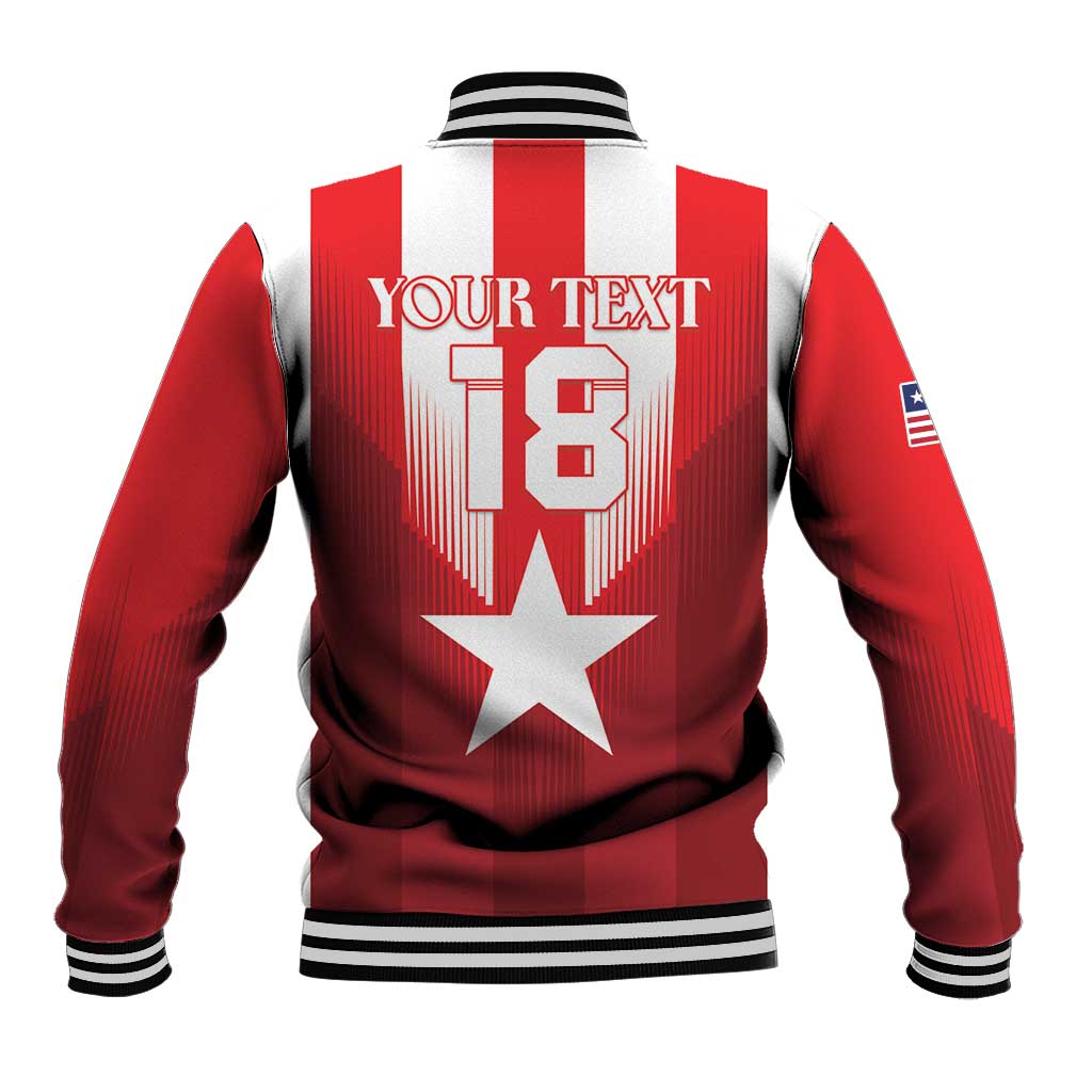 Custom Liberia Football Baseball Jacket Lone Stars Go Champion
