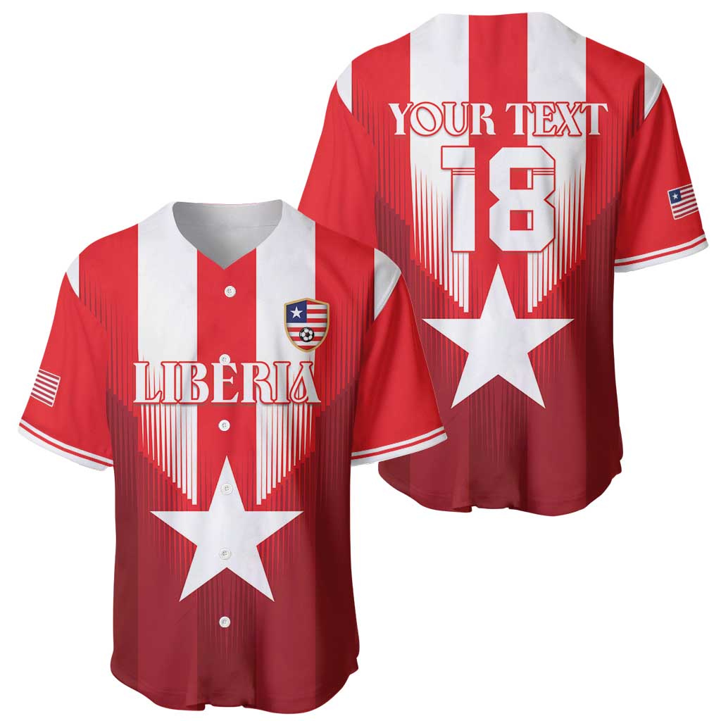 Custom Liberia Football Baseball Jersey Lone Stars Go Champion