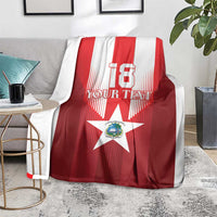Custom Liberia Football Blanket Lone Stars Go Champion