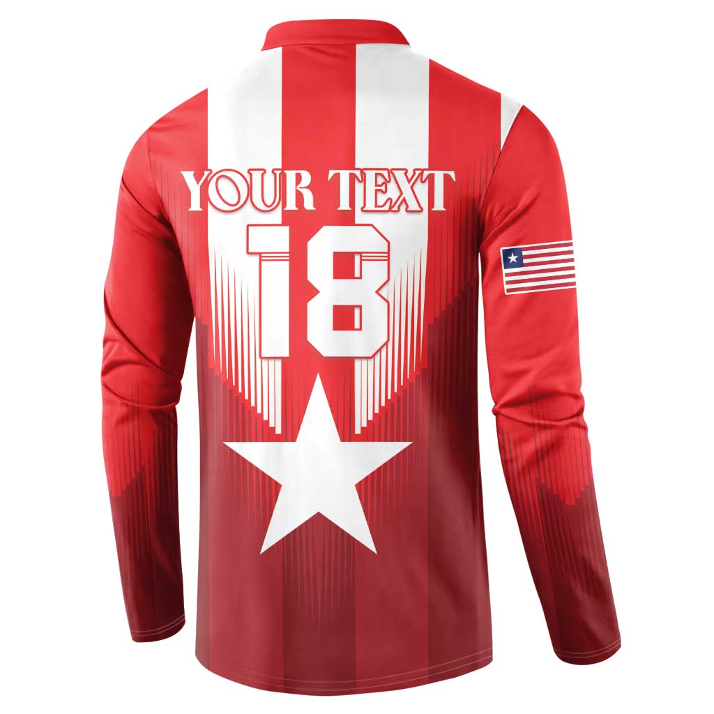 Custom Liberia Football Button Sweatshirt Lone Stars Go Champion