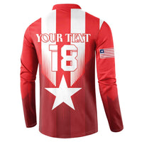 Custom Liberia Football Button Sweatshirt Lone Stars Go Champion