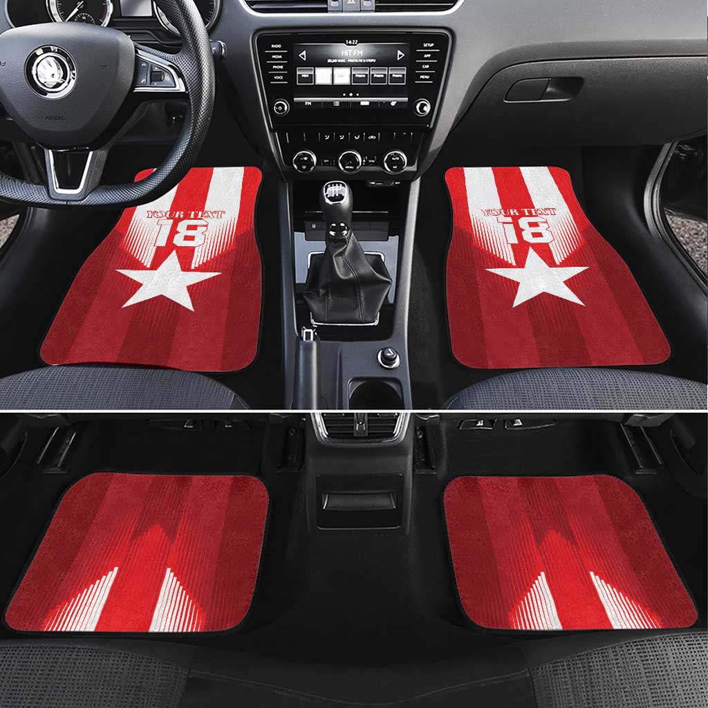 Custom Liberia Football Car Mats Lone Stars Go Champion