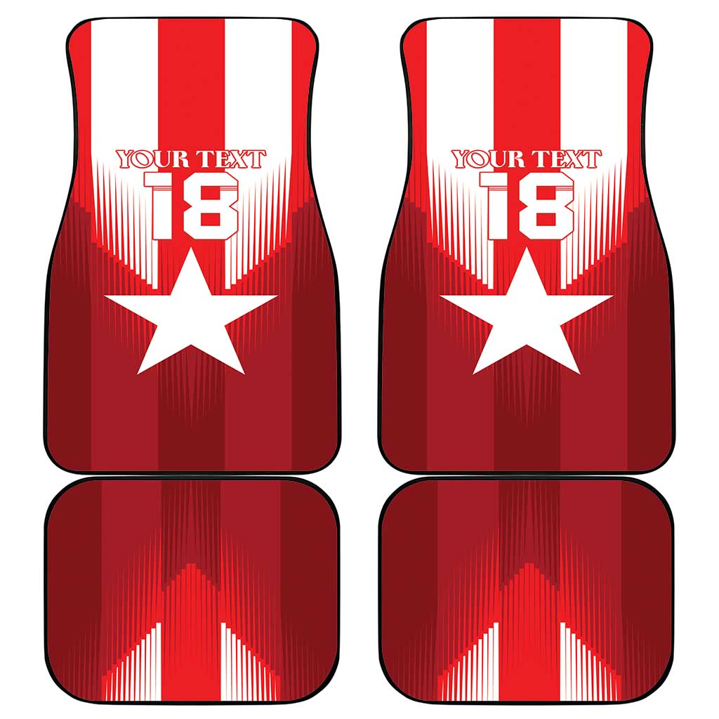 Custom Liberia Football Car Mats Lone Stars Go Champion