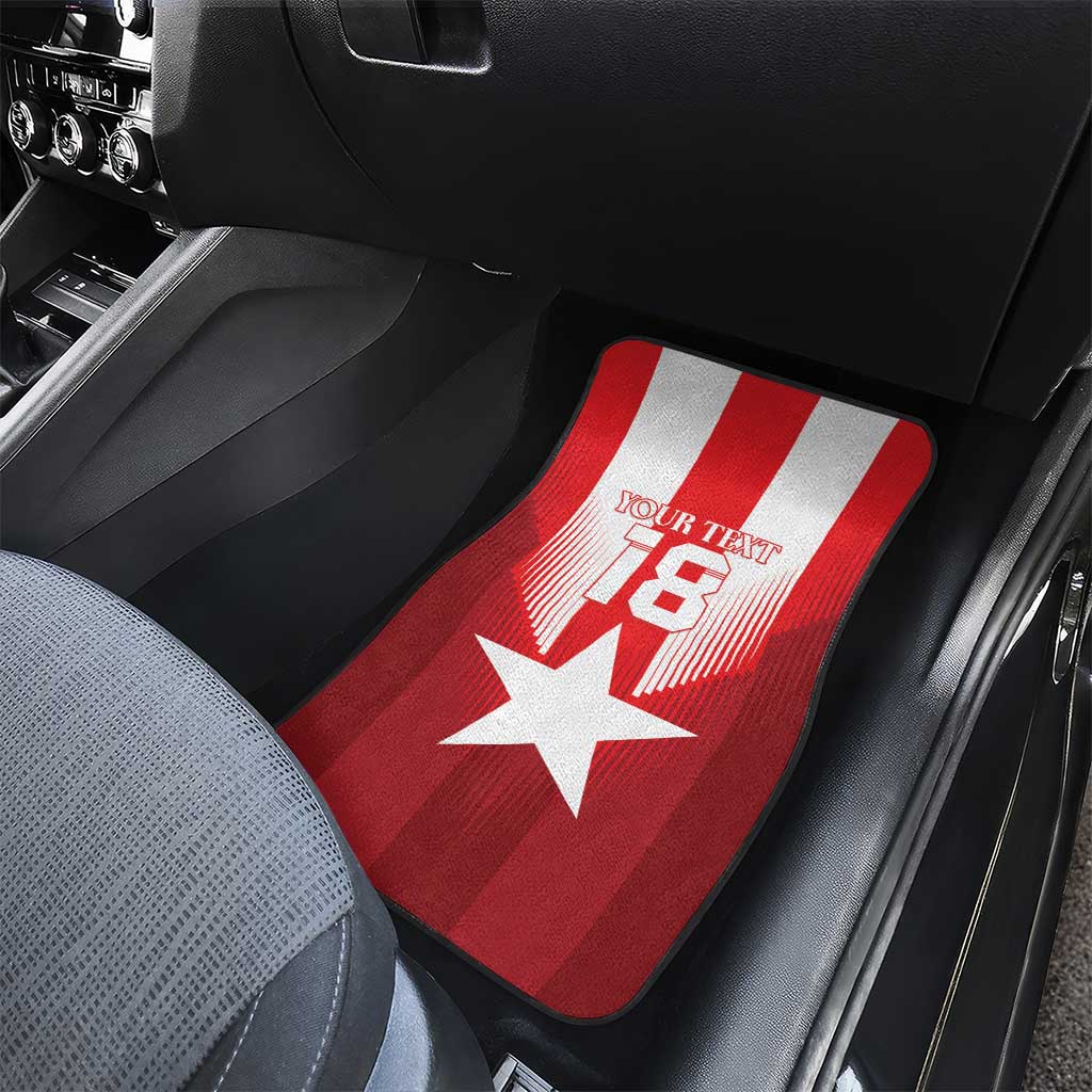 Custom Liberia Football Car Mats Lone Stars Go Champion