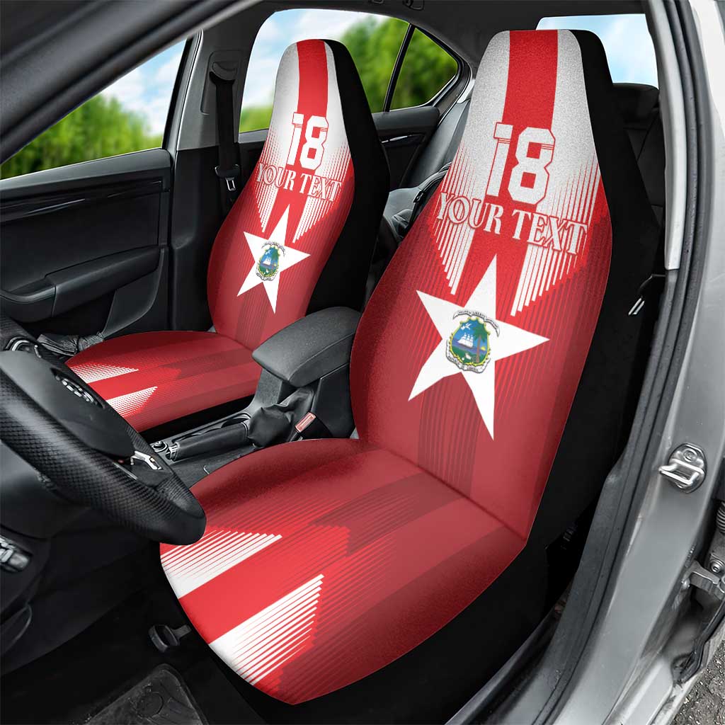 Custom Liberia Football Car Seat Cover Lone Stars Go Champion