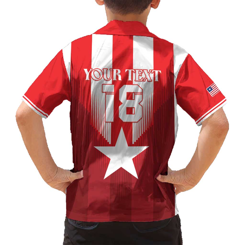 Custom Liberia Football Family Matching Long Sleeve Bodycon Dress and Hawaiian Shirt Lone Stars Go Champion