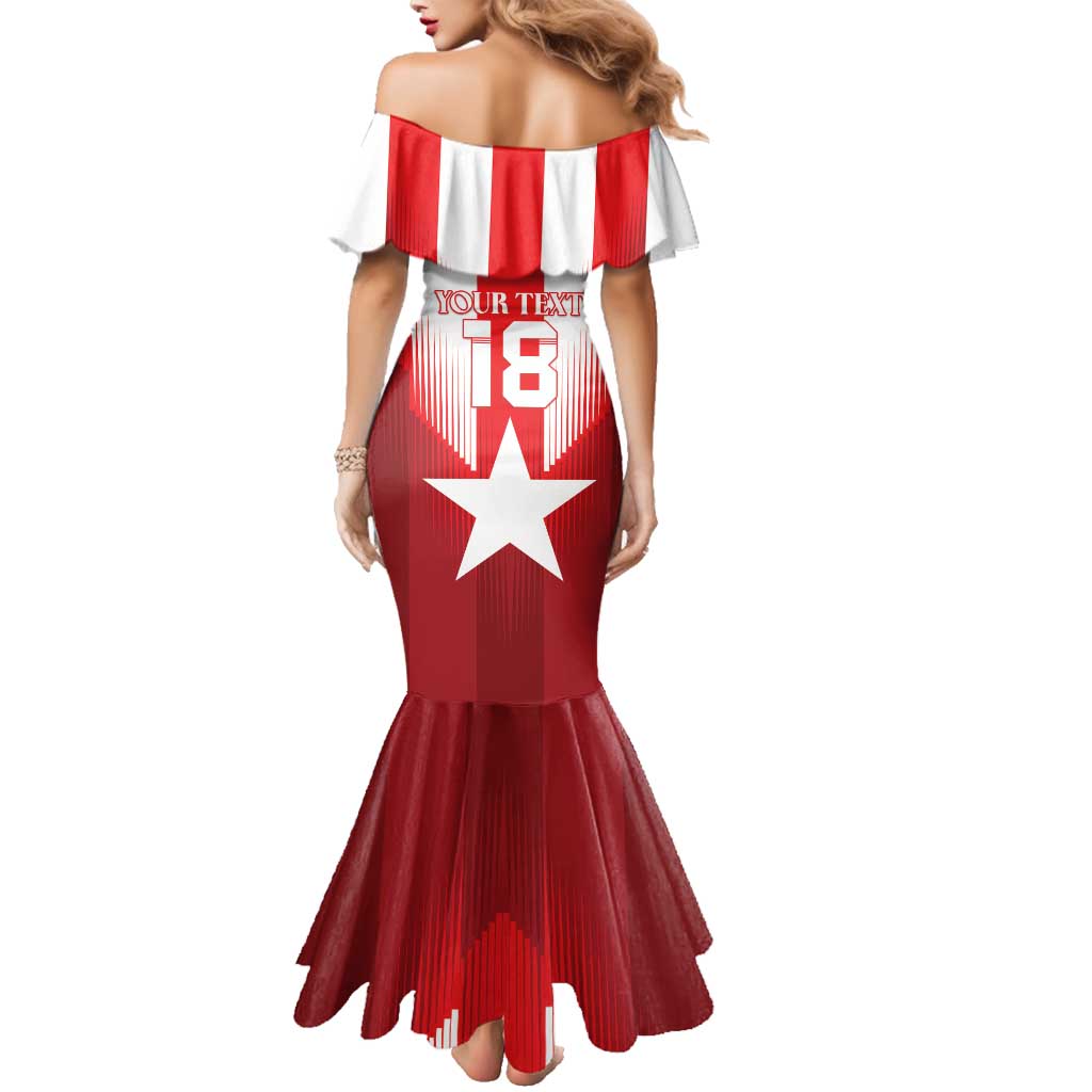Custom Liberia Football Family Matching Mermaid Dress and Hawaiian Shirt Lone Stars Go Champion