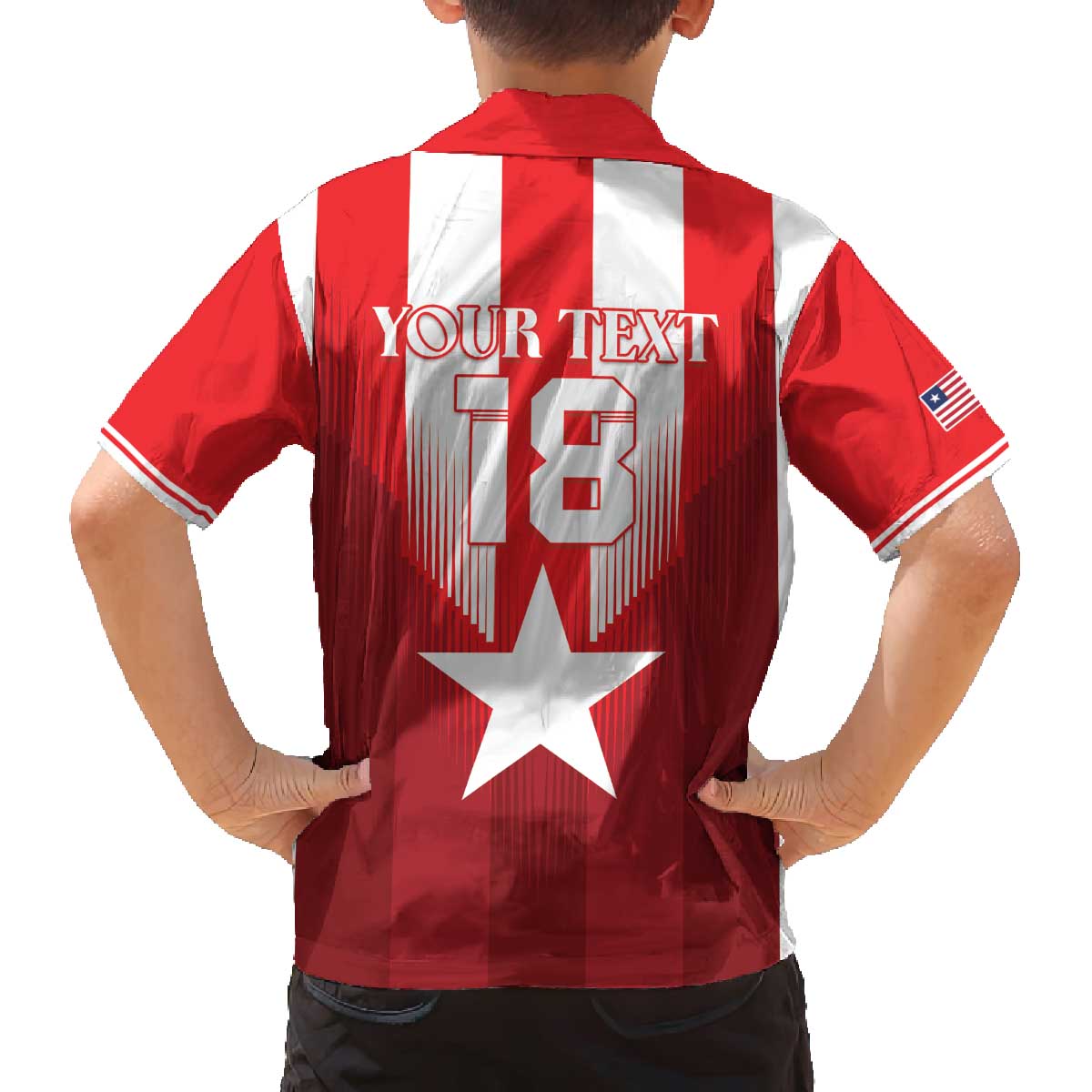 Custom Liberia Football Family Matching Off The Shoulder Long Sleeve Dress and Hawaiian Shirt Lone Stars Go Champion