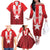 Custom Liberia Football Family Matching Off The Shoulder Long Sleeve Dress and Hawaiian Shirt Lone Stars Go Champion