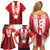 Custom Liberia Football Family Matching Off Shoulder Short Dress and Hawaiian Shirt Lone Stars Go Champion