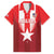 Custom Liberia Football Family Matching Off Shoulder Short Dress and Hawaiian Shirt Lone Stars Go Champion