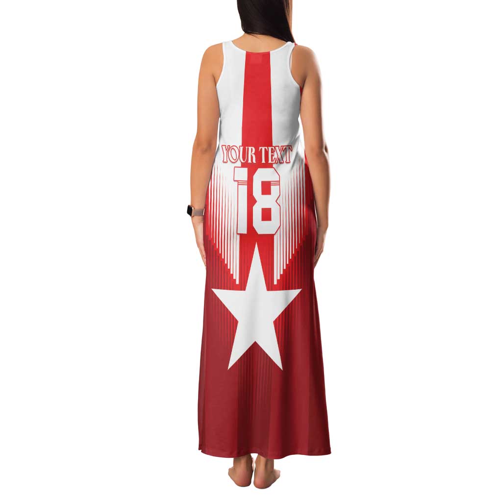 Custom Liberia Football Family Matching Tank Maxi Dress and Hawaiian Shirt Lone Stars Go Champion