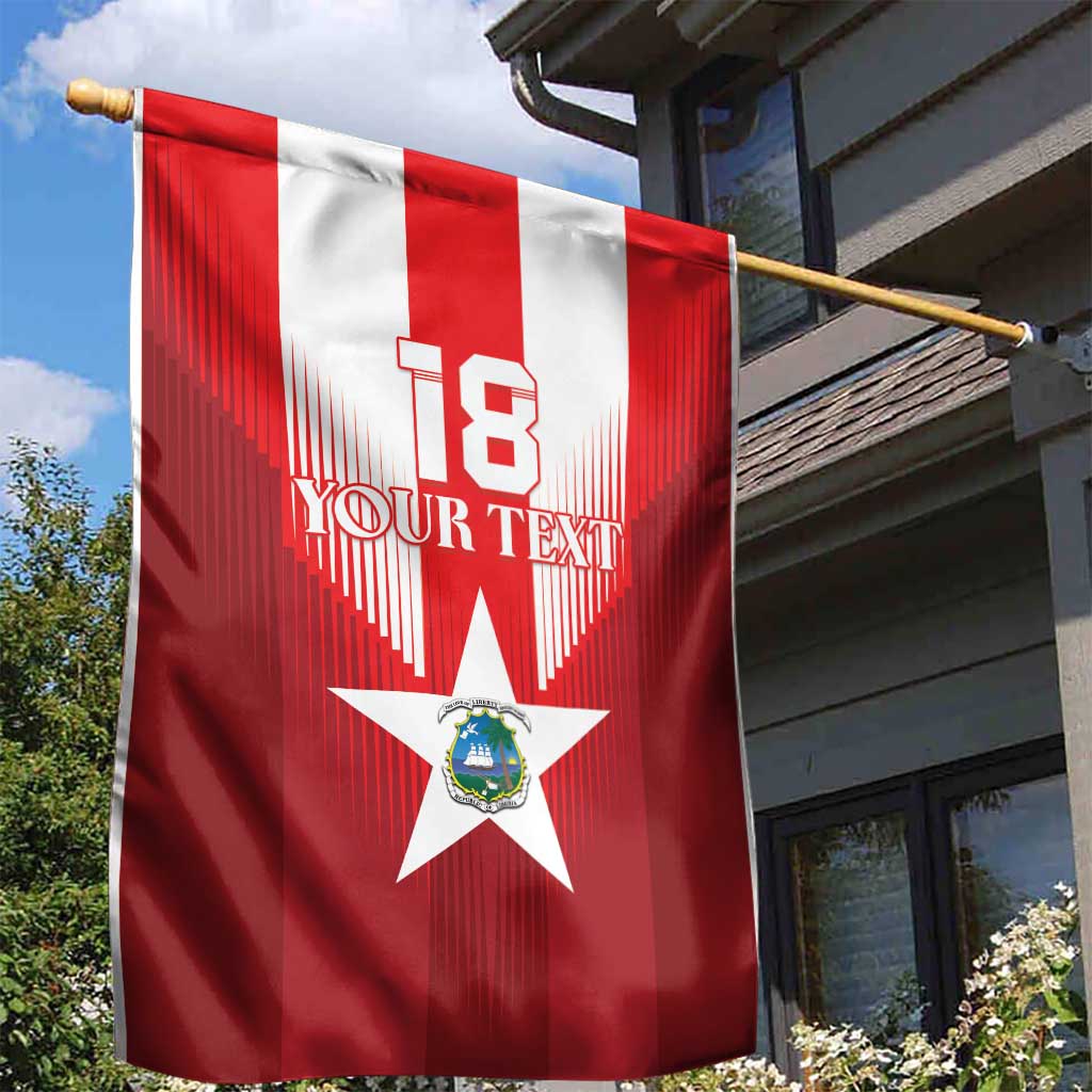 Custom Liberia Football Garden Flag Lone Stars Go Champion