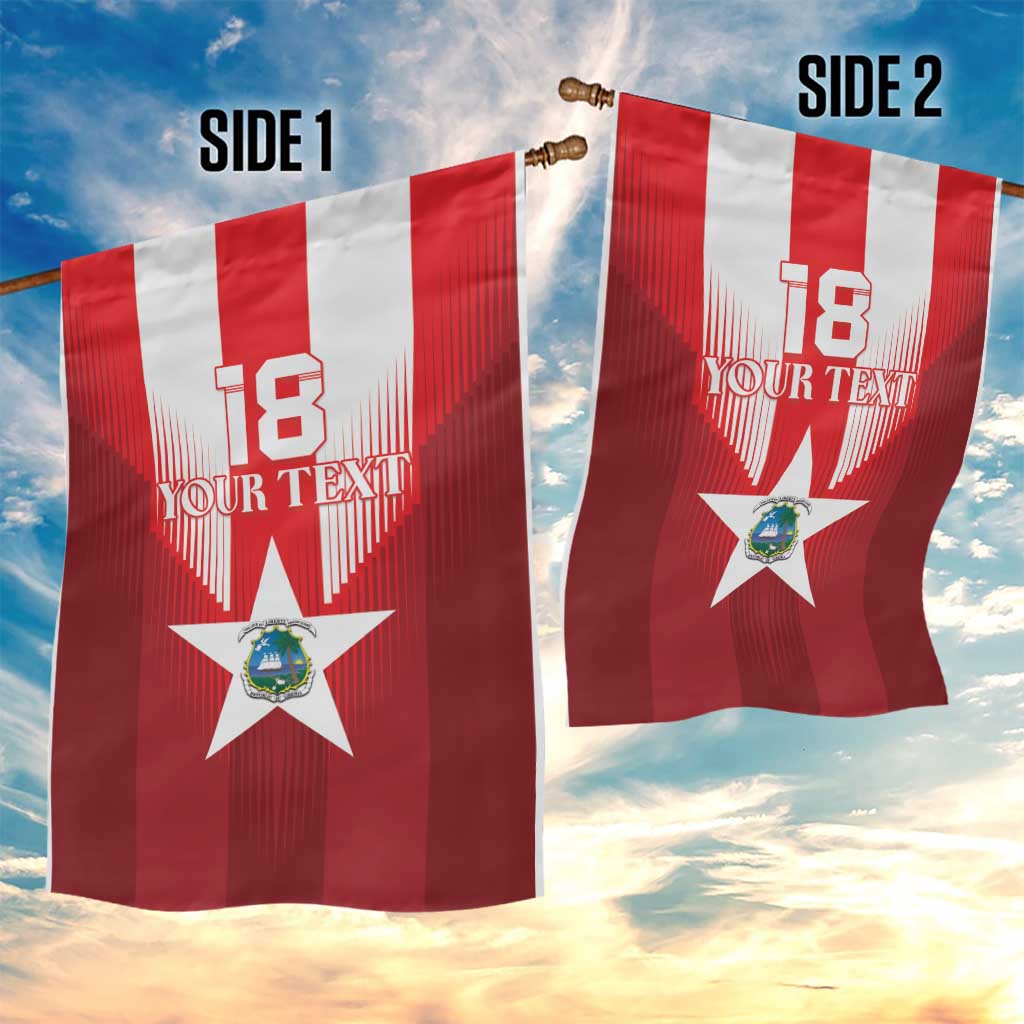 Custom Liberia Football Garden Flag Lone Stars Go Champion