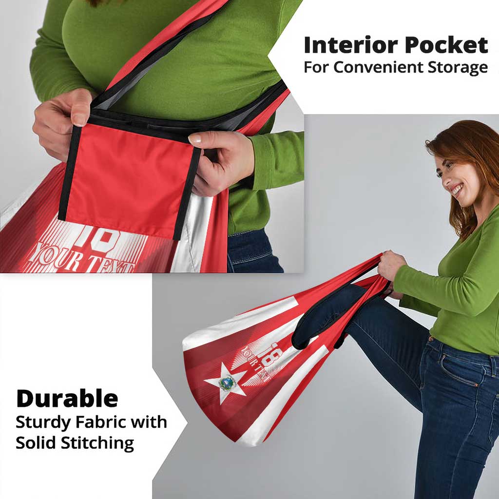 Custom Liberia Football Grocery Bag Lone Stars Go Champion