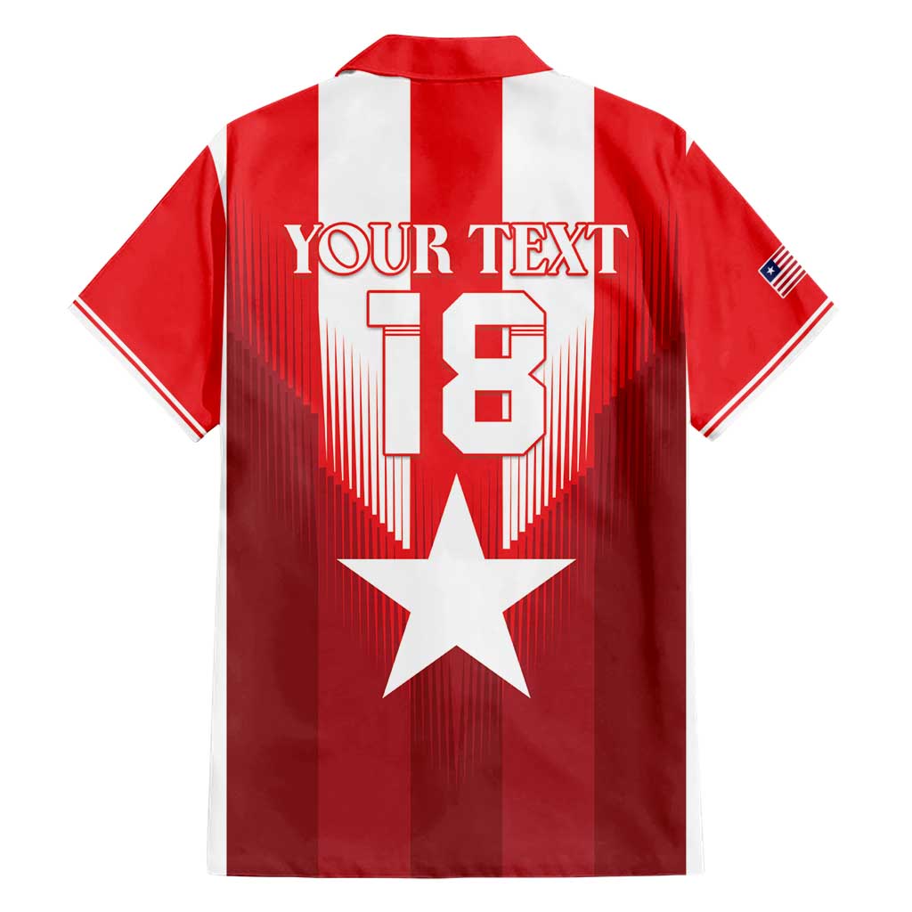 Custom Liberia Football Hawaiian Shirt Lone Stars Go Champion