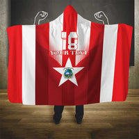 Custom Liberia Football Hooded Blanket Lone Stars Go Champion