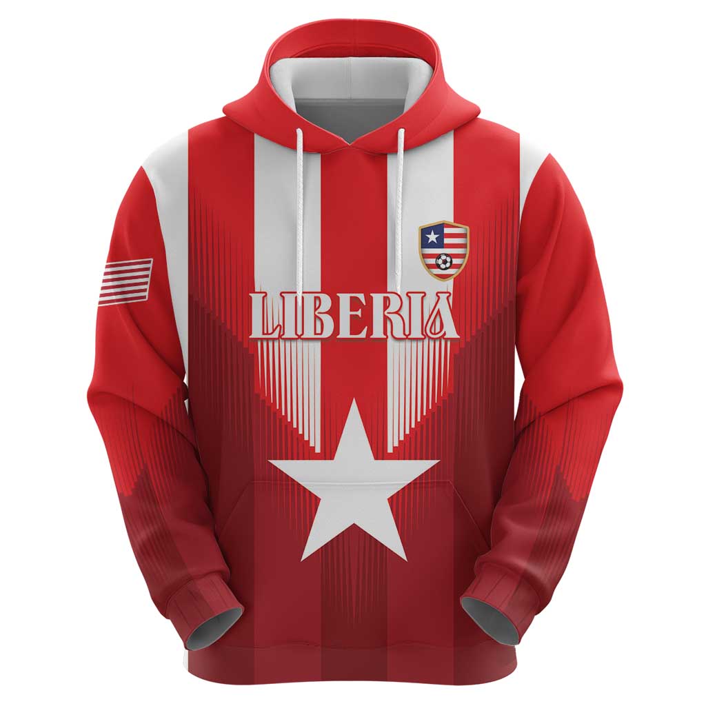 Custom Liberia Football Hoodie Lone Stars Go Champion