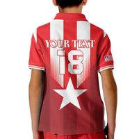 Custom Liberia Football Kid Polo Shirt Lone Stars Go Champion