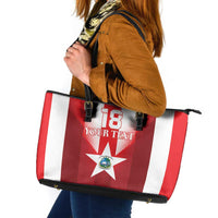 Custom Liberia Football Leather Tote Bag Lone Stars Go Champion