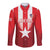 Custom Liberia Football Long Sleeve Button Shirt Lone Stars Go Champion