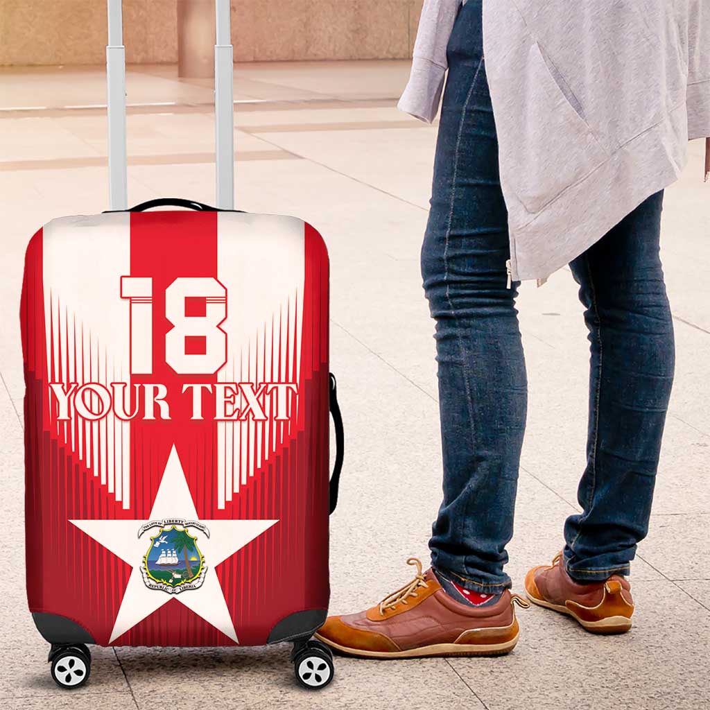 Custom Liberia Football Luggage Cover Lone Stars Go Champion