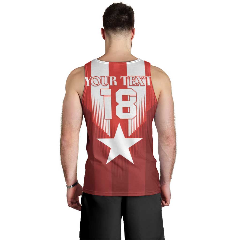 Custom Liberia Football Men Tank Top Lone Stars Go Champion