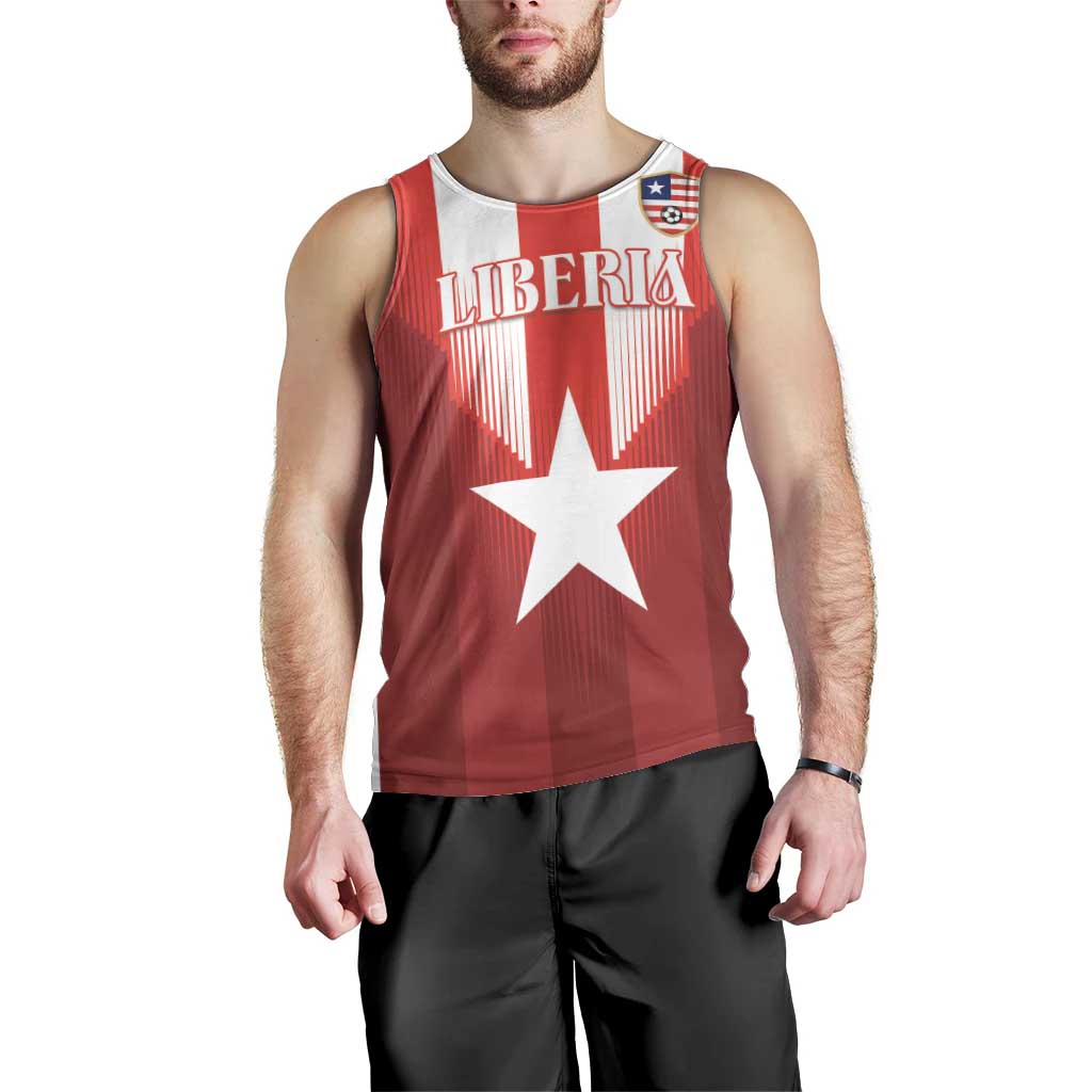 Custom Liberia Football Men Tank Top Lone Stars Go Champion