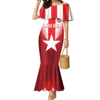 Custom Liberia Football Mermaid Dress Lone Stars Go Champion