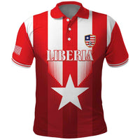 Custom Liberia Football Polo Shirt Lone Stars Go Champion