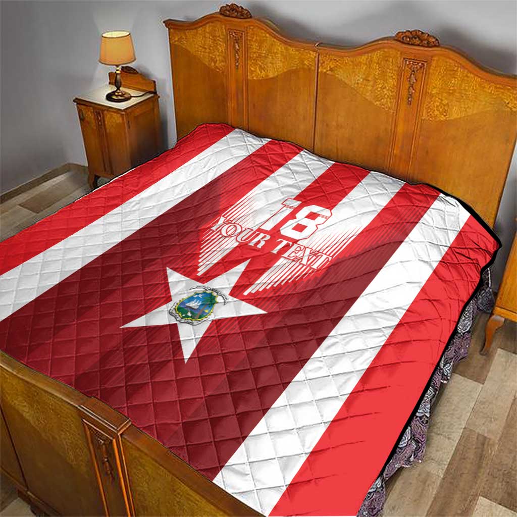 Custom Liberia Football Quilt Lone Stars Go Champion
