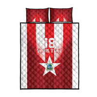 Custom Liberia Football Quilt Bed Set Lone Stars Go Champion