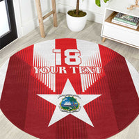 Custom Liberia Football Round Carpet Lone Stars Go Champion