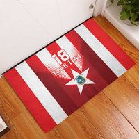 Custom Liberia Football Rubber Doormat Lone Stars Go Champion